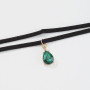 Wendalern Colliers Cristaux Superposés Boho Collier Ras Du Cou En Velours Noir Collier Vert Émeraude Collier Pendentif En Strass