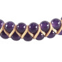 Alide Bracelet en améthyste pour femme avec breloques papillon, bracelet en pierres précieuses de guérison, cadeau pour annivers