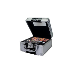 bonvoyage, Coffret Maquillage Femme pour Yeux, Lèvres et Visage, avec Ombres Yeux, Rouges à Lèvres, Illuminateur, Bronzant et Pl