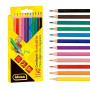 Idena 20133 - Crayons de peinture en 12 couleurs, crayons de couleur sans bois en forme de triangle ergonomique, emballés dans u