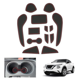 GAFAT Compatible avec Nissan Juke F16 2020-2025 2026 (Frein Électronique) Tapis Antidérapant en Caoutchouc, Tapis pour Console C