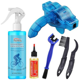 TaimeiMao Kit de nettoyage de vélo comprenant un nettoyeur dechaîne de vélo | une brosse de nettoyage de vél, un nettoyant de ch