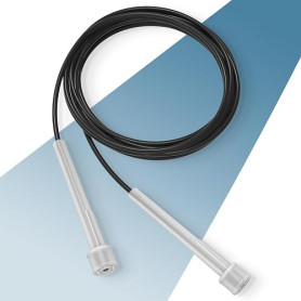 Corde a sauter sport, PORTENTUM Corde à Sauter Réglable pour Enfant & Adulte pour Fitness, Crossfit, Sport, Boxe 2.8M