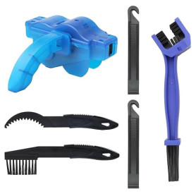 6 Pièces Kit d'outils de Nettoyage de Vélo, nettoyeur chaine velo, kit nettoyage velo, Outil de Brosse de Nettoyage de Vélo, Bic