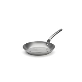 De Buyer - Poêle en tôle blanche d'acier CARBONE PLUS - Diamètre 28 cm - | Fabriquée en France, en Tôle Blanche d'Acier, Antiadh