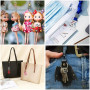 50 Pièces Mousqueton Porte Clé,Fermoirs Mousquetons Pivotants,D Fermoir Porte-clés Clip pour Bijoux, Sac à Main, Sac à Bandouliè