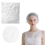 100 Pcs Charlotte Cheveux, 42cm Large Élastique Épais Bonnets de Douche, Jetables Bonnet douche Protection Cheveux plastique pou