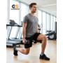 Chaussettes running homme, Chaussettes Sport Respirant,Chaussettes Basses Courte,Semelle en Tissu Éponge Coton, 6/10 Paires