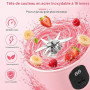Blender Portable, 500 ml Blender Smoothie avec Affichage Numérique, Rechargeable Mini Blender Portable Batterie de 1500 mAh, 16