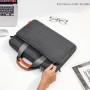 bagasin Sacoche Ordinateur Portable 15.6 17.3 14 13.3 Pouces Mallette Sac pc Tablette Ordinateur Sac à Bandoulière, Tissu Imperm