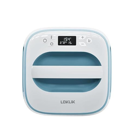 LOKLiK Easy Heat Press Presse à transfert pour la personnalisation de T-shirts, pulls, couvertures, serviettes, sacs fourre-tout