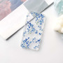 NITITOP Coque pour iPhone 12 Mignon Floral Fleur Motif, Bleu | Vintage Branche Fleurie Design, pour Femme Fille, Housse de prote