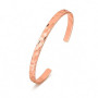 BioMag Bracelet En Cuivre Femme Massif 99,99% Réglable Finition Lisse | Bracelet En Cuivre Pur 100% Femme, Parfait bijou à porte