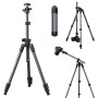 ULANZI TT59 175cm Trépied Appareil Photo avec Colonne Centrale Rotative à 360 degrés et Rotule, Trépied Horizontal Pliable en Al