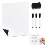 Tableau Magnetique Frigo A4, Tableau Blanc Effacable 1 Pièces, Avec 3 Marqueurs + 1 Effaceur, Tableau Aimanté Pour Listes De Cou
