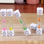 Ginddy Sablier Brossage Dents Enfant,5 PCS Minuteur de Brosse à Dents Timer Enfant 3 Minutes Sourire Brossage des Dents pour Gar