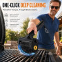 Brosse électrique pour barbecue avec batterie, 2 niveaux et lumière LED pour grilles de barbecue