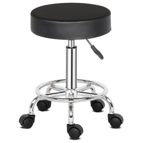 Alightup Tabouret de Bureau Tabouret à roulettes Rotation à 360° | Chaise a Roulette Salon de Massage Cuisine Bureau Hauteur Rég