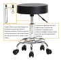 Alightup Tabouret de Bureau Tabouret à roulettes Rotation à 360° | Chaise a Roulette Salon de Massage Cuisine Bureau Hauteur Rég