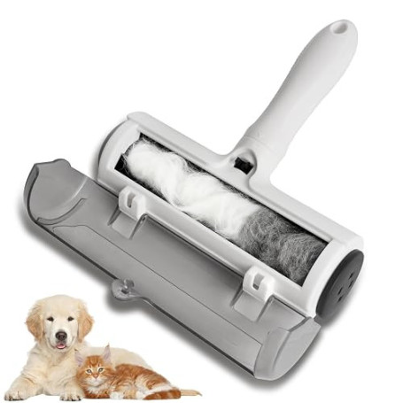 Brosse Magique Enlève Poils d’Animaux, Ramasse-Poils Réutilisable pour Chat & Chien, Rouleau Anti-Poils pour Canapé, Voiture, Li