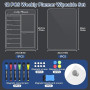 Hengxinchen 2 Pièces A4 Semainier Frigo Magnétique Acrylique Tableaux | Planning Semaine avec 6 Couleurs,Magnétiques Frigo pour