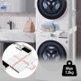 NIUXX Cadre Intermédiaire pour Laver avec Étagère | Cadre de Connexion Universel pour 53-68 cm Machine à Laver, Kit Intermédiair