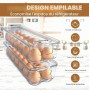 KICHLY boite réfrigérateur - barquette alimentaire avec 14 espaces, couvercle et poignée, en plastique (lot de 2)