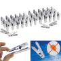 IDMarket - 120 Pinces à Linge en INOX | Incassables, inusables, ne rouillent pas