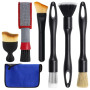 YUZHEDM 7 Pinceau Nettoyage Voiture Detailing Auto, Brosse Nettoyage Voiture Poils Ultra Doux pour Intérieur et Extérieur, Kit P