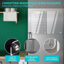 BIROYAL Lot de 2 Calendrier Magnetique Frigo(Avec Marqueurs 6 couleurs) - Acrylique Tableau Magnetique Frigo - Planning Semaine