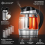 KESSER® 1,8L Bouilloire en acier inoxydable avec filtre à thé et filtre anticalcaire | Bouilloire avec éclairage LED - Couleur e