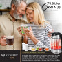 KESSER® 1,8L Bouilloire en acier inoxydable avec filtre à thé et filtre anticalcaire | Bouilloire avec éclairage LED - Couleur e