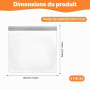 Lot de 6 Sac Congélation Réutilisable, Sacs Alimentaires de Rangement | Sac Congélation Zip, Sacs Congélation en Silicone, Sacs