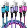 Cable USB C Charge Rapide, [1M, Lot de 3] Chargeur Câble USB A vers USB C | Câble USB A avec USB C pour Samsung Galaxy S26 Ultra