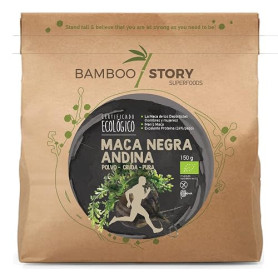 Maca Noire | BAMBOO STORY | Poudre | Pérou | 100% Pure | Crue | Bio | 150g