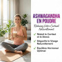 Ashwagandha en Poudre Racine Pure 150g | Réduction Cortisol Stress | Équilibre Hormonal Visage Dégonflé | Adaptogène Naturel Ant