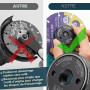 Shallho Écrou de serrage rapide M14 pour meuleuse d'angle AEG, Metabo, Makita, Flex, Black&Decker, Dewalt, Hitachi