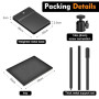 Support videoprojecteur pied videoprojecteur support projecteur sur trepied | rotation à 360°, base métallique robuste, supporte