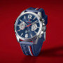 Tommy Hilfiger Montre Analogique Multifonction Quartz pour Hommes avec Bracelet en Silicone, en Acier Inoxydable ou en Cuir, sou