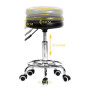 Alightup Tabouret de Bureau Tabouret à roulettes Rotation à 360° Noir | Chaise a Roulette Salon de Massage Cuisine Bureau Hauteu