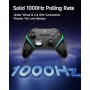 EasySMX Manette PC Sans Fil avec Station de Charge/RGB/TMR Joystick Déclencheur, Manette Switch/Switch2 Bluetooth Rechargeable,