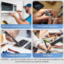 Kit de fer à souder USB-C diymore, fer à souder portable sans fil avec écran LCD, température réglable de 200 °C à 450 °C, avec