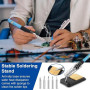 Ultralent Kit de fer à souder 24 en 1, 60 W, température réglable de 200 à 450 °C, kit de soudure électrique avec 5 pannes à sou