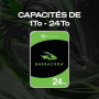 Seagate 2ToBarraCuda Disque Dur Interne | SATA 6 Gb/s (ST2000DMZ08) | 7200 tr/min. HDD bureau pour stockage PC quotidien, gaming