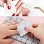 300 Pièces Coton Ongles Gel Non Pelucheux, lingettes non pelucheuses, tampons de polissage absorbants pour gel UV, tampons en co