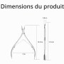ZXfad 2pcs Coupe Cuticule Ongle, Pince à Cuticules en acier Inoxydable, Ciseaux à Cuticules, Outils pour les Ongles et la Pédicu