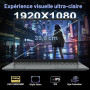 PC Portable 15,6 Pouces 16Go RAM 512Go SSD Celeron N5095, Ordinateur Portable FHD 1920x1080, WiFi Bluetooth, Lecteur d’Empreinte
