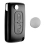 JONGO® - Coque de Clé CE0523 Compatible avec Peugeot 207 307 308 407 3008 5008 & Compatible avec Citroën C2 C3 C4 C5 C6 C8 - Tél