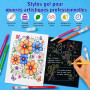 Laconile 240 Stylos Gel pour Coloriage Adulte – Pointe Fine 0,6 mm – Gel Pen pour Scrapbooking, Dessin, Écriture, Griffonnage, J
