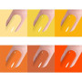 Vishine Vernis à ongles Gel Semi-permanent 6 Couleurs, Ensemble de Vernis Gel Couleur Jaune Orange Citrouille, Couleurs Tourneso